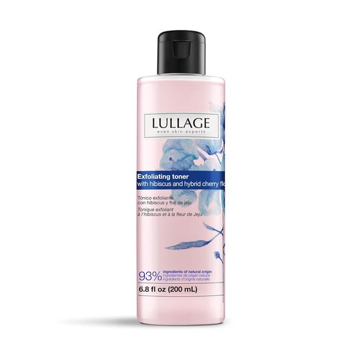 Lullage Exfoliating Face Toner - Alcohol-Free Hibiscus Extract for All Skin Types | 6.8 Fl Oz