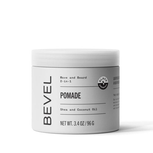Bevel Beard Balm & Hair Pomade - Moisturizing Coconut Oil & Shea Butter Formula, 3.4 Oz