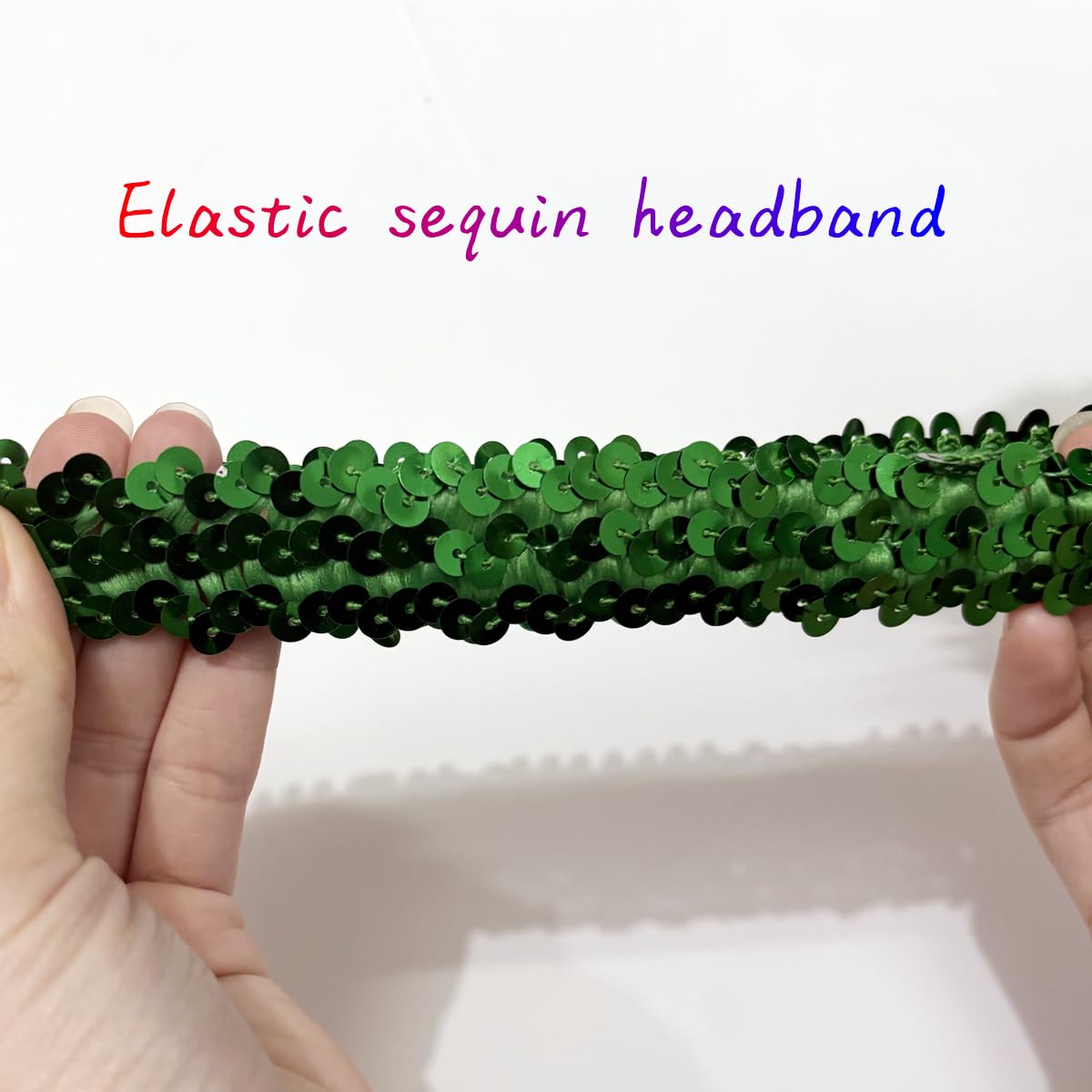 XKTEI 2 Pieces Feather Headpiece,Sequins 1920s Flapper Headband,Mardi Gras Carnival Party Headwear Costume Accessory,Girls Women (Green, Free Size)