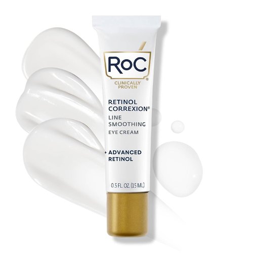 RoC Retinol Correxion Under Eye Cream - Reduce Dark Circles & Puffiness | Anti-Aging Treatment, 0.5 oz