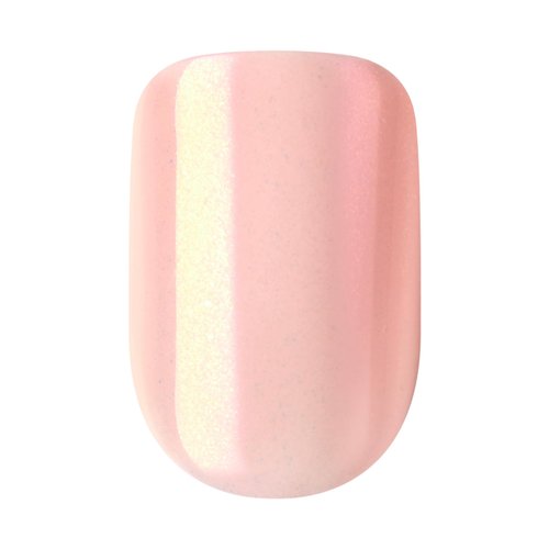 KISS imPRESS No Glue Mani Press On Nails, Color FX, 'Good Mood', Pink, Short Size, Squoval Shape, Includes 30 Nails, Prep Pad, Instructions Sheet, 1 Manicure Stick, 1 Mini File