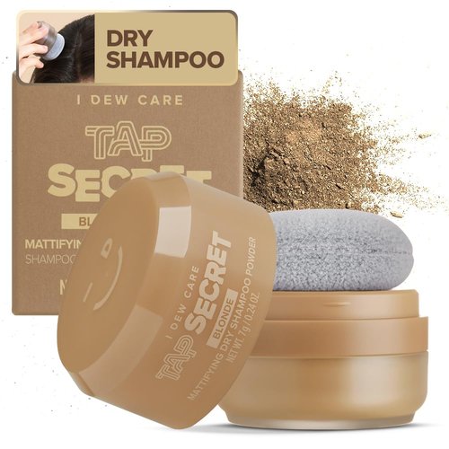 I DEW CARE Biotin Clarifying Dry Shampoo - Strengthening & Volumizing Powder | Travel Size 0.26 Oz