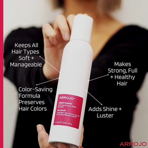 ARROJO Whipped Treatment Hair Color Conditioner - Deep Conditioner for Color Treated Hair | Preserves Shine & Luster (7.5 oz)