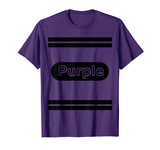 Purple Crayon Costume Crayon Box Halloween Costume T Shirt