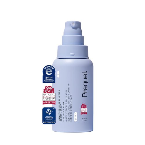 Prequel Skin Hypochlorous Acid Spray - pH-Stabilized Facial & Body Cleanser with Minerals | 4oz Fine Mist