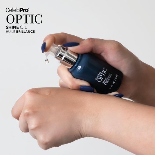 CelebPro OPTIC Hair Oil - Hair Heat Protectant Oil for Frizz Control - Adds Shine and Smooths Split Ends - Color Safe Formula, 1.7 fl oz