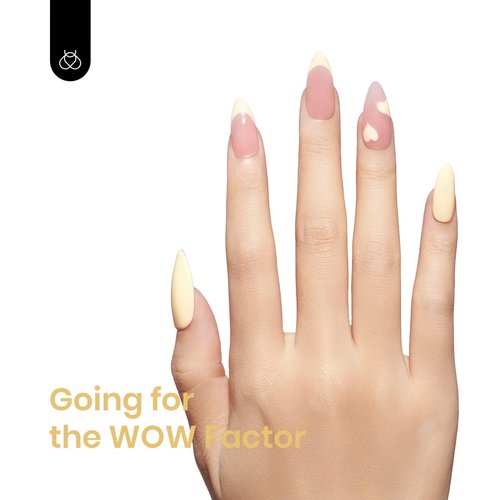 Beetles Pastel Yellow Gel Polish - Lemon Cheese 15ML/0.51Fl Oz, Yellow Gel Nail Polish, Soak Off UV LED Lamp Pastel Nails Art, Long-Lasting Manicure Salon DIY Home Easter Spring Nails