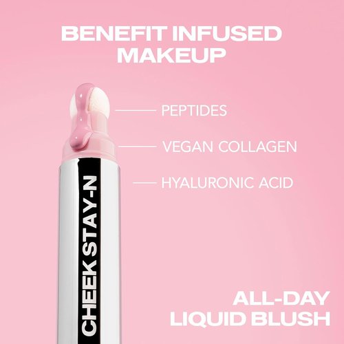 Sacheu Cheek STAY-N Liquid Blush - High Pigment, Buildable Cream for Dewy Radiance | Long-Lasting & Cruelty-Free