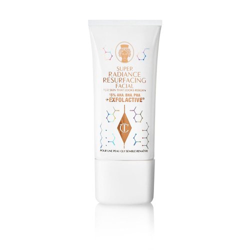 Charlotte Tilbury Super Radiance Face Exfoliator - Gentle Exfoliating Mask with Salicylic & Glycolic Acid for Refined Pores & Radiant Glow