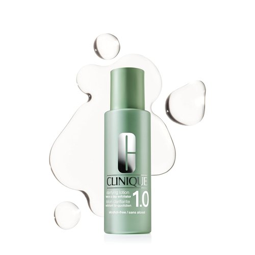 Clinique 3-Step Clarifying Lotion - Alcohol-Free Face Exfoliator for Sensitive Skin | Toner with Witch Hazel & Salicylic Acid