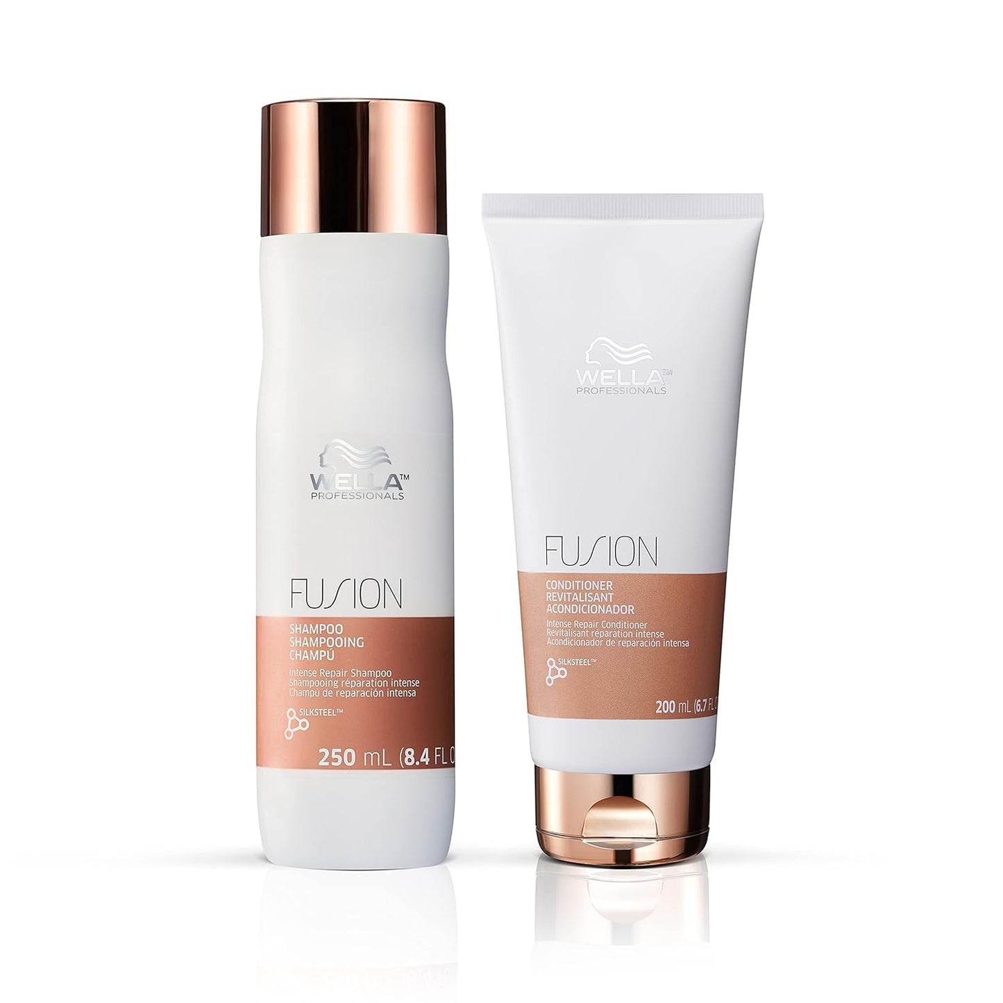 Wella Professionals Fusion Intense Repair Shampoo & Conditioner Set - Anti-Breakage Hair Care