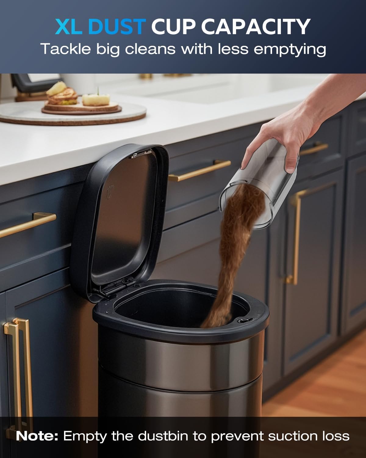 Zefiro Cordless Handheld Vacuum - Powerful 25000PA Suction for Car & Pet Hair | Rechargeable with XL Dust Cup & Accessories
