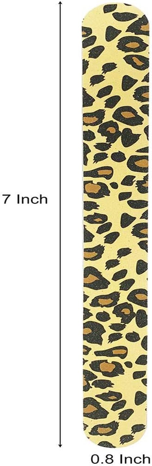 HeeYaa Nail File Set - 10 Professional Double-Sided 100/180 Grit Emery Boards for Manicure & Pedicure