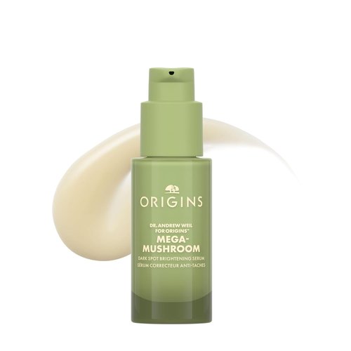 Origins Mega-Mushroom Dark Spot Serum - Reduce Hyperpigmentation & Post-Acne Marks | Vitamin C & Reishi Mushroom, 1 Fl Oz