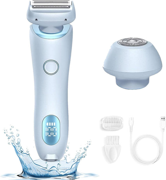 3 in 1 Livora Electric Shaver for Women, LED Display Solys Razor for Women, Slickglide Pro Electric Razor, BeautiBloom, Rechargeable Trimmer for Bikini, Portable, Waterproof, Legs, Body, Wet/Dry