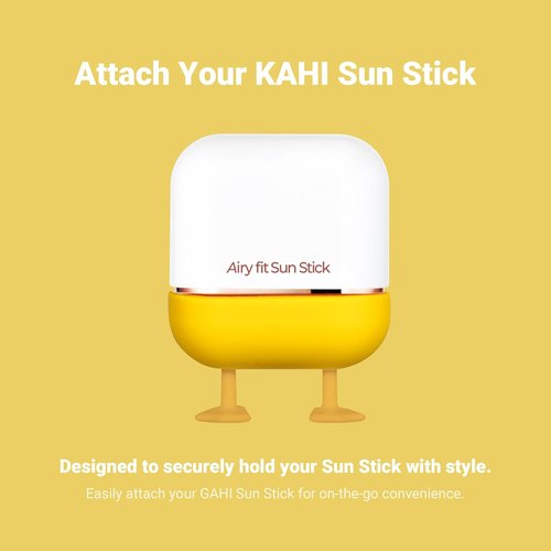 KAHI Airy Sun Stick Keyring - Waterproof Silicone Keychain Holder | Broad Spectrum SPF 50+ PA++++ Sunscreen (Duck)