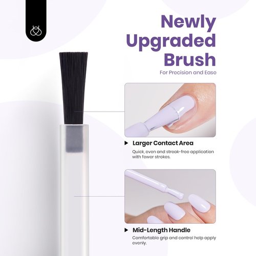 Beetles Lilac Purple Gel Polish - 1Pcs 15ml Lavender Violet Mauve Pale purple spring Gel Polish High Gloss UV Led Soak Off Nail Polish Nail Art Manicure Salon Periwinkle Color Nails