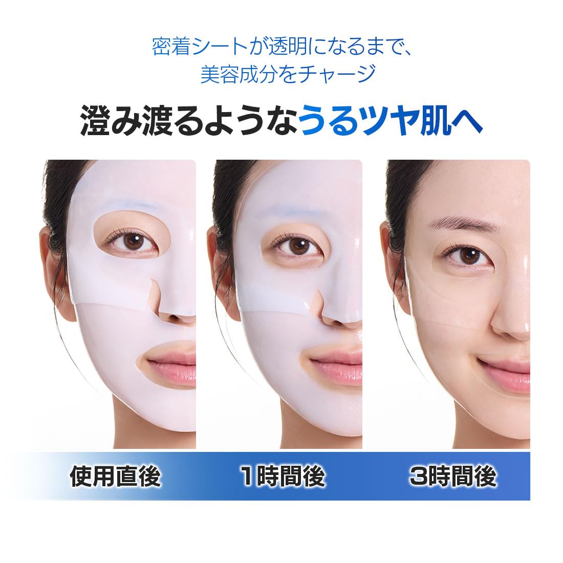 WELLAGE Real Hyaluronic Glow Booster Hydrogel Face Mask - Deep Moisture & Radiant Skin | 5 Sheets