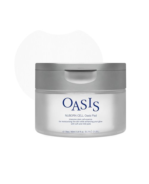 Nuborn Cell Oasis Pad - Korean Skin Care Toner Pads with Stem Cell Serum & PHA | 70 Hydrating Face Cleansing Pads for Glowing Skin
