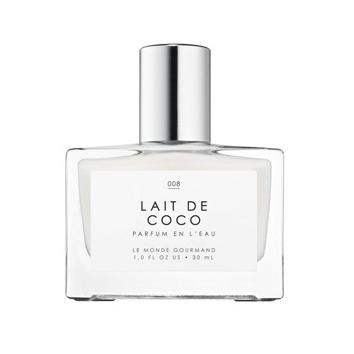 Le Monde Gourmand Lait de Coco Eau de Parfum Spray - Creamy Coconut & Vanilla Praline Scent | Vegan, 1 fl oz (30 ml)