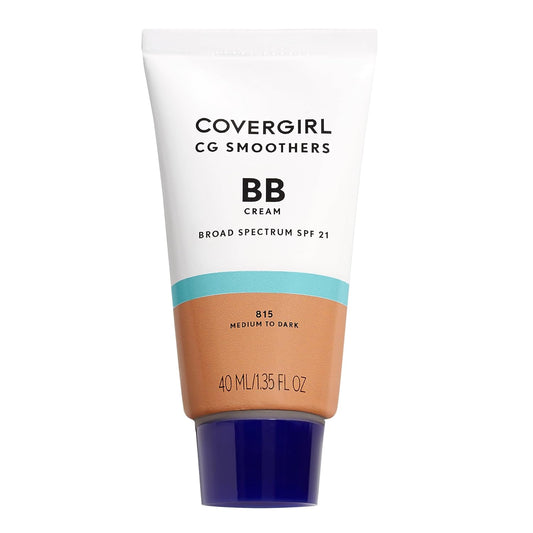 COVERGIRL Smoothers Lightweight BB Cream, 1 Tube (1.35 Ounce), Light to Medium 810 Skin Tones, Hydrating BB Cream with SPF 21 Sun Protection (Packaging May Vary) (Pack of 2)