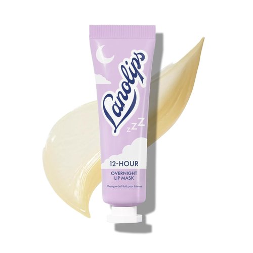 Lanolips 12 Hour Overnight Lip Mask - Hydrating Lip Balm with Hyaluronic Acid & Vitamin C - Restore & Soften While You Sleep - Cruelty-Free (0.52 oz / 15 g)