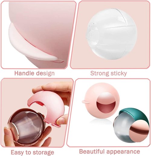 MUEDRT Reusable Gel Lint Roller Ball - Portable Pet Hair Remover for Clothes | 2 Pack, Washable Design