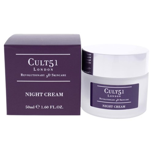 Cult51 Night Cream - Intensely Hydrating Anti-Aging Moisturizer - 1.6 Oz for Glowing Skin & Reduced Wrinkles