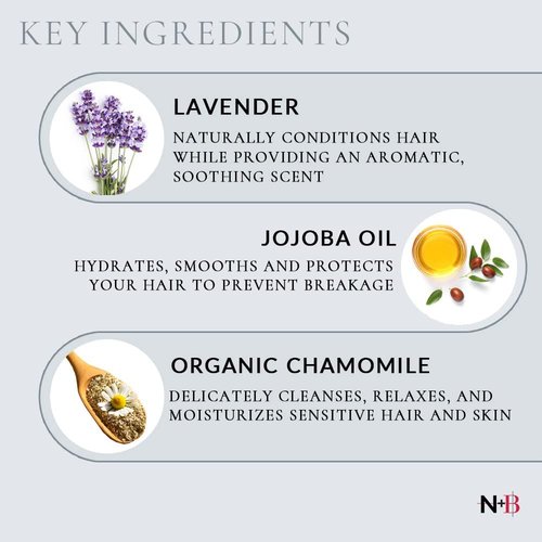 Nicole + Brizee Tearless Shampoo - Gentle Tear-Free Formula | Safe for All Ages | Organic Ingredients