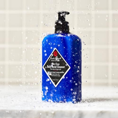 Jack Black Pure Clean Daily Facial Cleanser - 2-in-1 Men's Face Wash & Toner, 8 oz