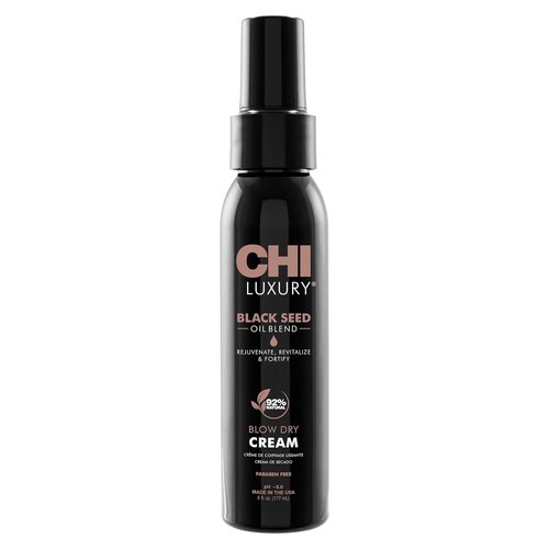 CHI Luxury Black Seed Oil Blow Dry Cream - Moisturizing Styling Cream for Sleek, Smooth Hair | 6 Oz
