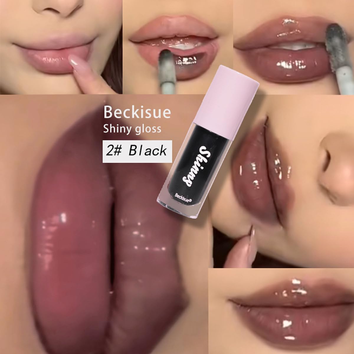 Skiennix Translucent Black Lip Oil Set - Hydrating Plumping Lip Tint | Long-Lasting Glossy Finish