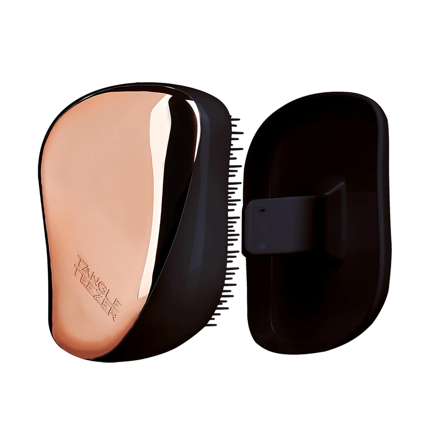 Tangle Teezer Compact Styler Detangling Hairbrush - Rose Gold & Black | Perfect for All Hair Types