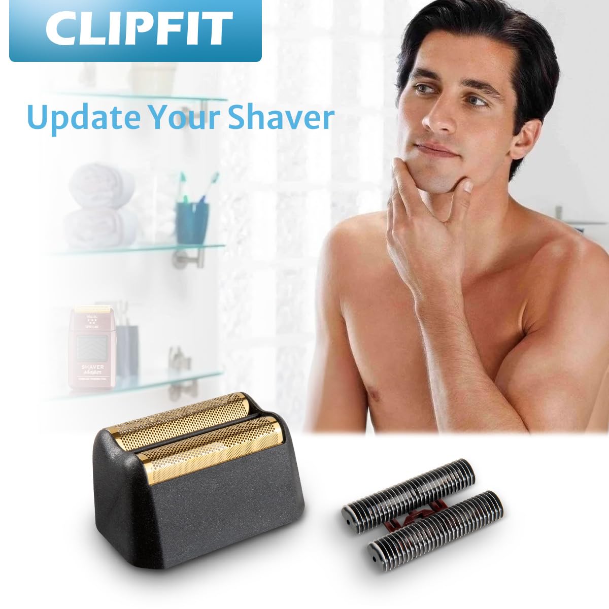 Wahl 5 Stars Finale Foil Shaver Replacement Foil - High-Quality Black, 1 Pack