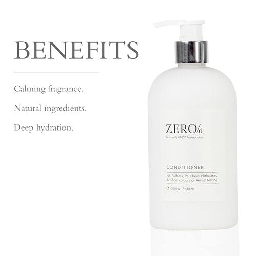 Gilchrist & Soames Zero% Unisex Conditioner - Natural, Sulfate-Free & Hydrating Formula for All Hair Types | 15.5 oz
