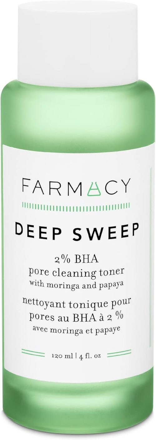 Farmacy 2% Salicylic Acid Toner - Deep Sweep BHA Exfoliant & Pore Cleaner for Oily Skin | 120ml