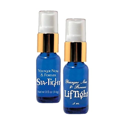 Biologic Sta-Tight & LifTight Anti-Aging Serum Duo - Instant Face Lift & Smoothing Formula | 2 Bottles
