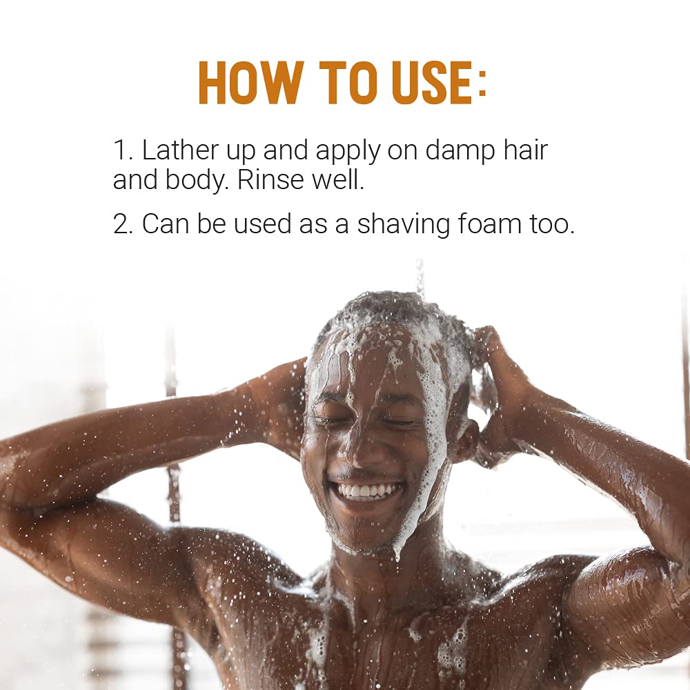 Woody's 3-in-1 Shampoo | Conditioner & Body Wash for Men - Travel-Size All-in-One Cleanser, 12 fl oz