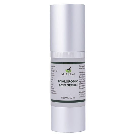 M.D. Blend Hyaluronic Acid Serum | Face Moisturizing Skincare Serum for Smooth Youthful Complexion | Professional Strength Hyaluronic With Retinol Alternative - 30ml Airless Pump
