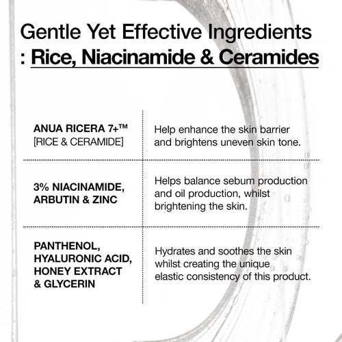 Anua Rice Ceramide 7 Hydrating Barrier Serum - Moisturizing & Lightweight for Sensitive Skin | 1.69 fl oz