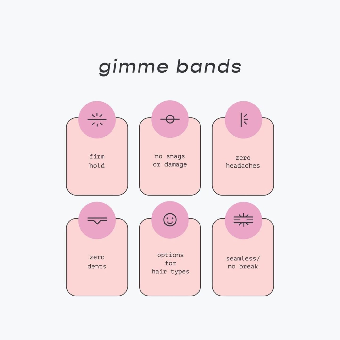 Gimme Beauty - Fine Hair Ties - Black Onyx - Seamless, No Break Microfiber Elastic Hair Ties - Firm Yet Gentle Hair Accessories with All Day Hold + No Snagging, Dents, or Breakage (12 Count)