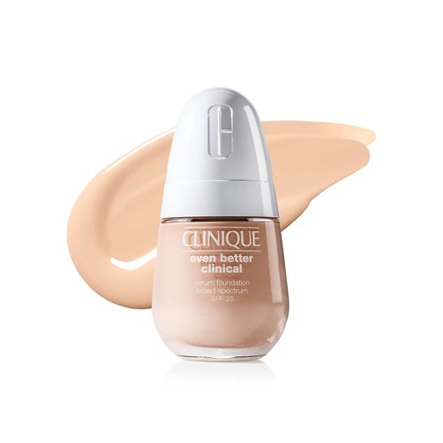 Clinique Even Better Clinical Serum Foundation - Full Coverage Hydrating SPF 25 with Vitamin C & Hyaluronic Acid for Oily Skin