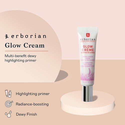 Erborian - Glow Cream - Illuminating Daily Face Cream for Radiant, Dewy Skin | Brightens Complexion