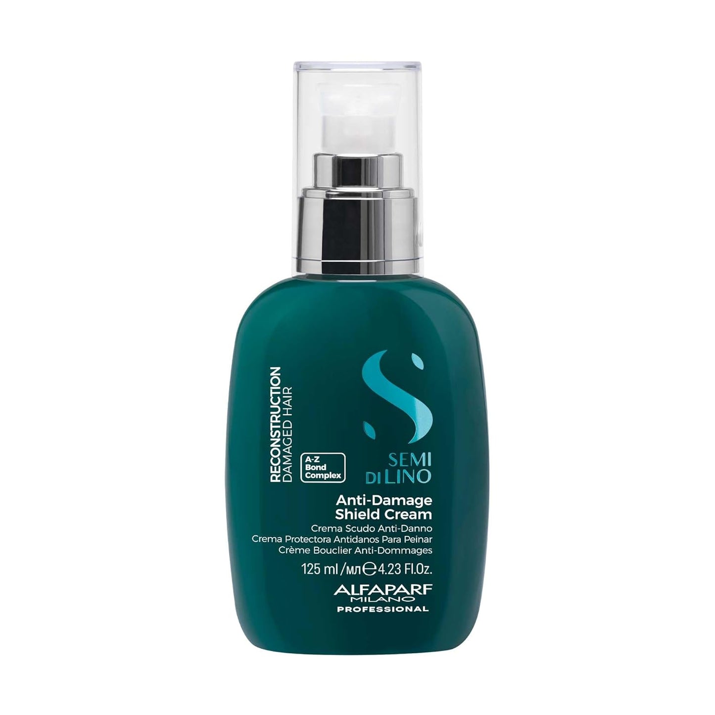 Alfaparf Milano Semi Di Lino Hair Treatment Cream - Bond Repair & Thermal Protection - Vegan (4.23 oz)