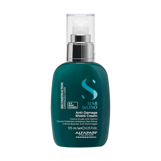 Alfaparf Milano Semi Di Lino Hair Treatment Cream - Bond Repair & Thermal Protection - Vegan (4.23 oz)