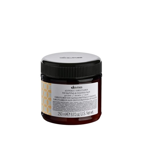 Davines Alchemic Conditioner - Color Depositing Cream for Golden Blonde & Honey Hair | Hydrates & Intensifies Warm Tones, 8.45 Fl Oz