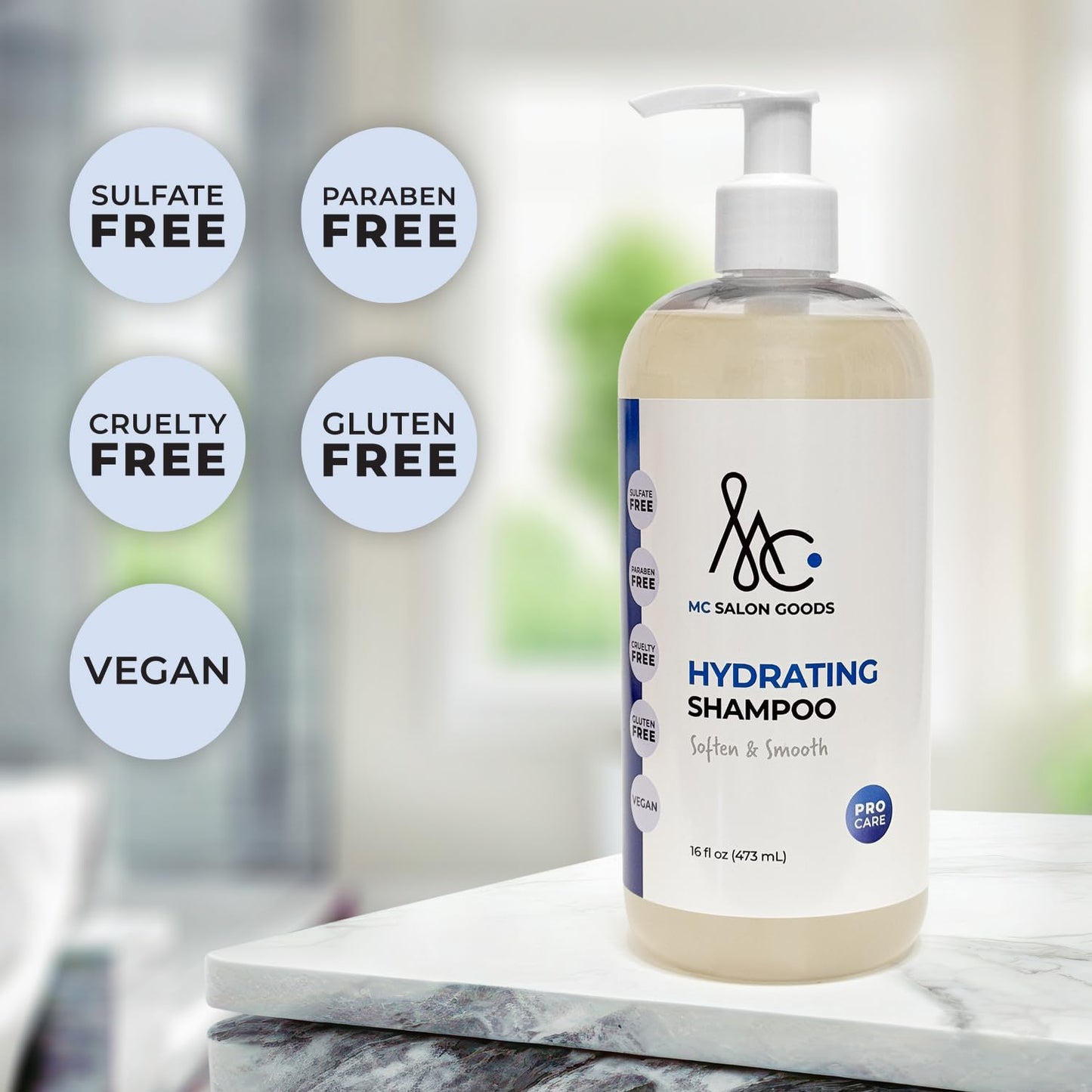 Skiennix Hydrating Shampoo - Sulfate Free, Paraben Free, Vegan Formula | 16 oz