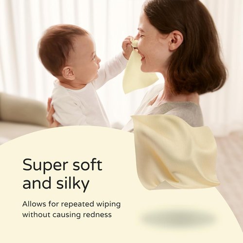 PoeticEHome Ultra-Soft Baby Wipes - Hypoallergenic, Unscented & Unbleached, 400 Count for Sensitive Skin