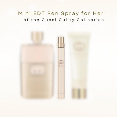 Gucci Guilty Women's Perfume - Travel Spray EDT 0.33 Fl Oz | Elegant Fragrance for Any Occasion