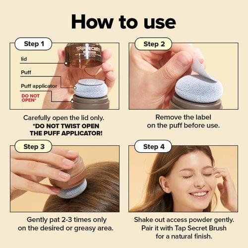 I DEW CARE Biotin Clarifying Dry Shampoo - Medium Brown Powder | Strengthening & Volumizing, Travel Size 0.25 Oz